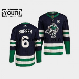 Kinder Vancouver Canucks Eishockey Trikot Brock Boeser 6 Adidas 2022 Reverse Retro Marine Authentic